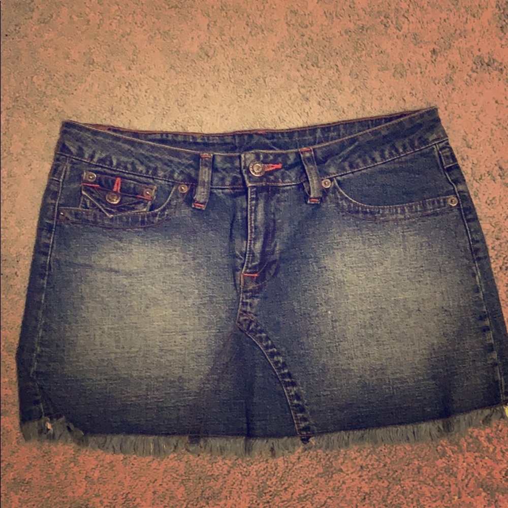 Rampage jean skirt